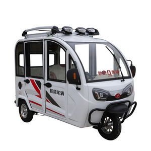 Taxi Passenger Tricycles Bajaj Taxi for Sale Passenger Electric Auto Rickshaw Tuk Tuk Factory Price 800W 60V Closed 800W