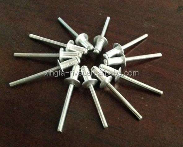 3/16''*3/8'' 5*10mm open end dome head aluminum/steel blind rivet