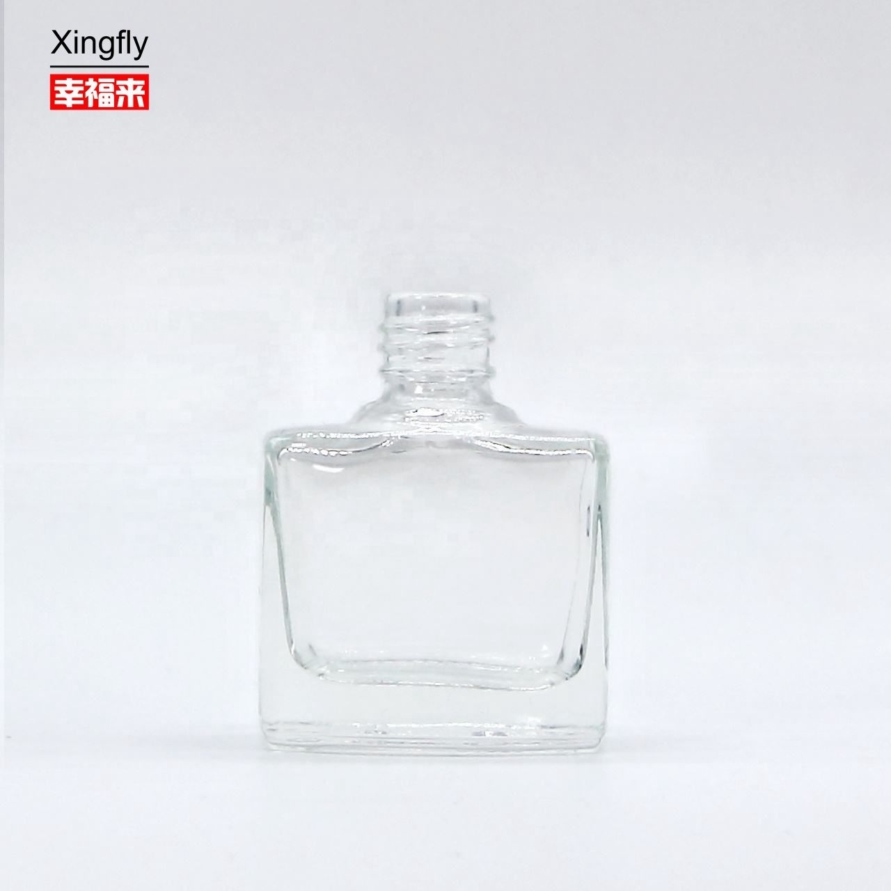 Factory Customized Luxury 15ml Square Rectangle Gel Nail Polish Bottles Empty 15ML Gel Nail Polish Bottle