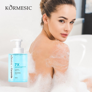 KORMESIC Private Label OEM Natural Perfume Skin Whitening Liquid Soap Lightening Product Wholesale Body Wash Shower Gel