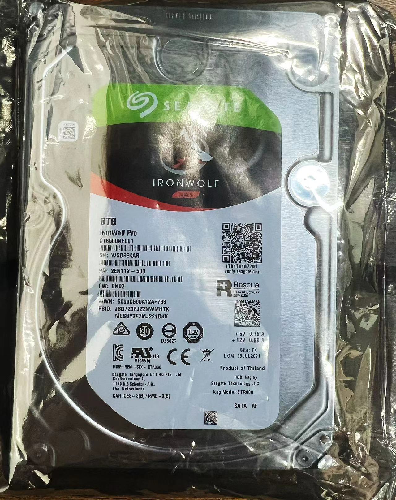 8TB NAS Hard Drive 7200 RPM 256MB Cache CMR SATA 6.0Gb/s 3.5