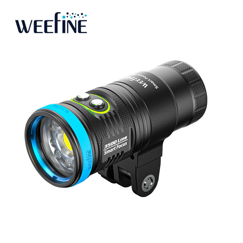 WEEFINE WF089  Smart Focus 3500  powerful scuba lamp  Diving flashlight waterproof light led video light