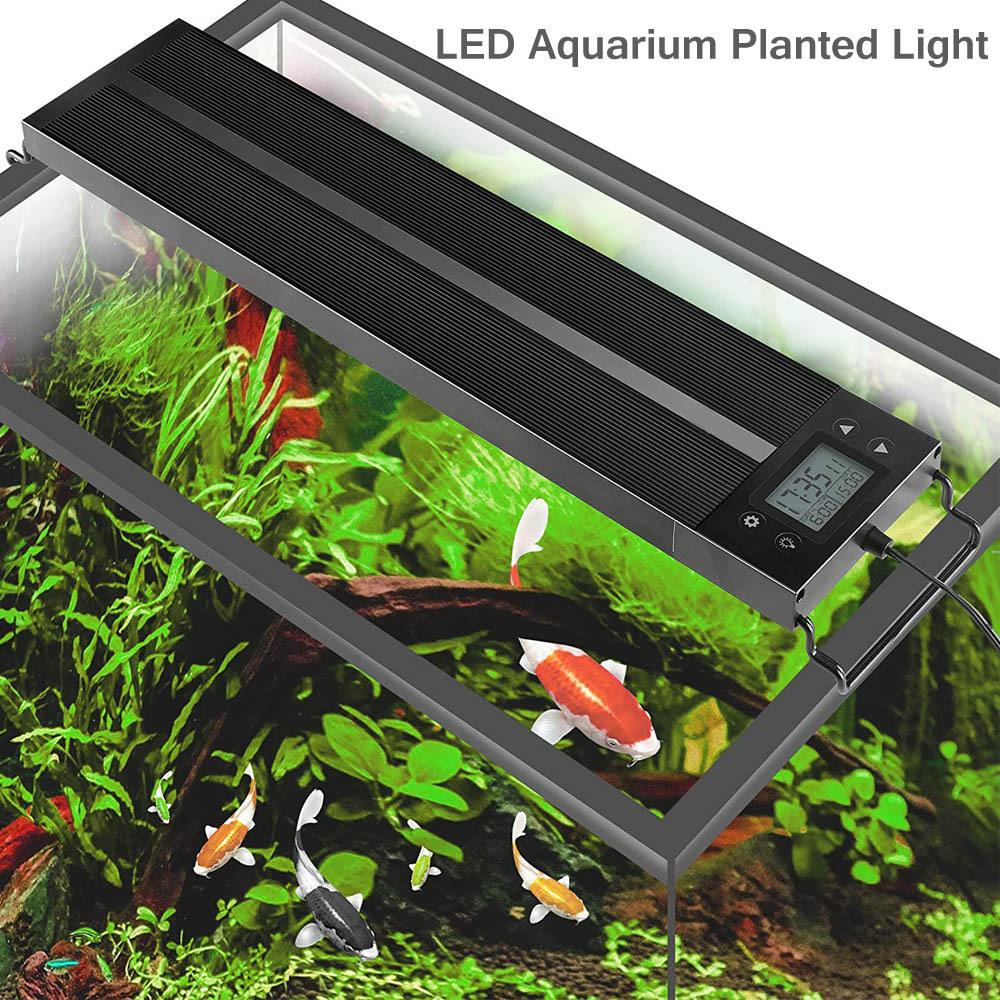 FG138-120 68W  WRGB Full Spectrum  aquarium Fish tank light LED  aquarium lights with LCD Display