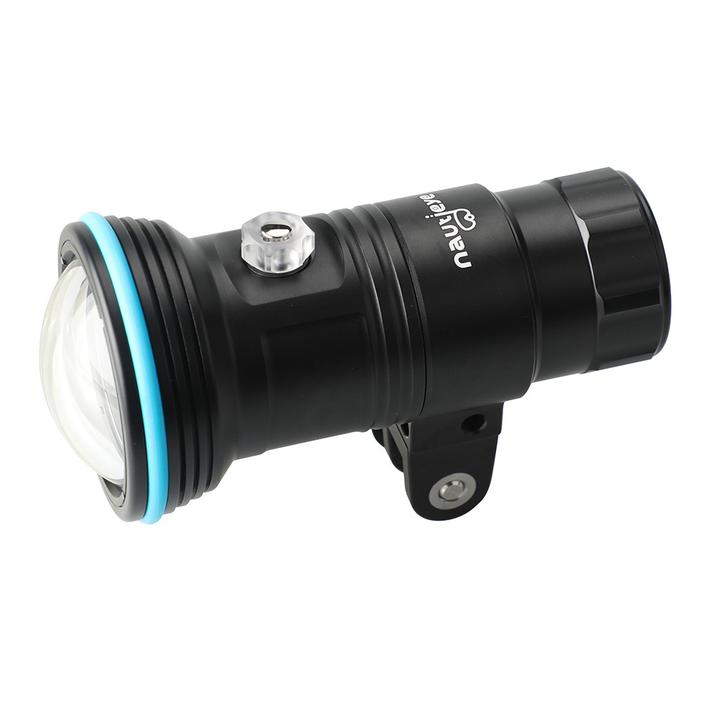 Nautieye NE25 8000LM COB scuba Video Light led dive flashlight With Strobe Mode & Rotate Function