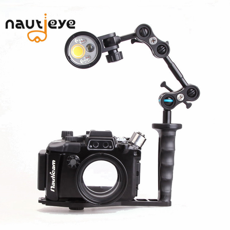 Nautieye NE20 4000LM led COB  dive flashlight  video light  dive  photo light with 5 degree snoot spot light