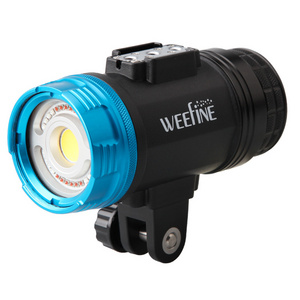 WEEFINE WF082 Smart Focus 5000 new  5000 Lumens Video Light with Strobe Mode for underwater dive flashlight