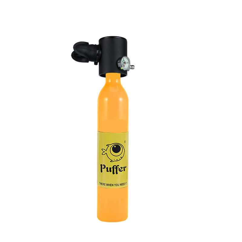 HOTDIVE H300  Aluminum CE Approval yellow oxygen scuba cylinder diving  water sports equipment small scuba diving tank