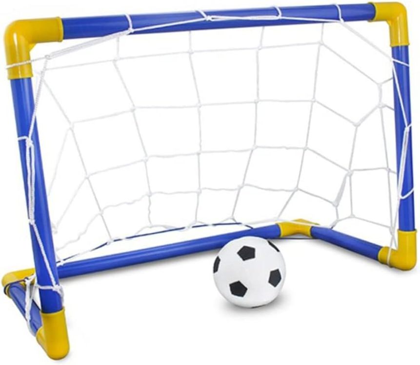 Mini Folding Plastic Toys Portable Soccer Goal for Kids Backyard Training