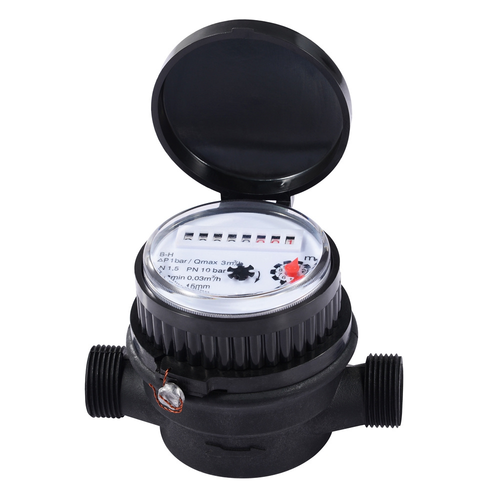 Single Jet Plastic Cold Water Meter Class B