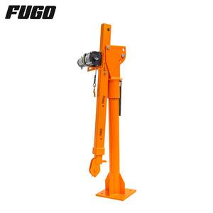 Heavy duty folding boom small portable telescopic mobile crane Hydraulic Pickup Truck Crane with hand/electric Winch