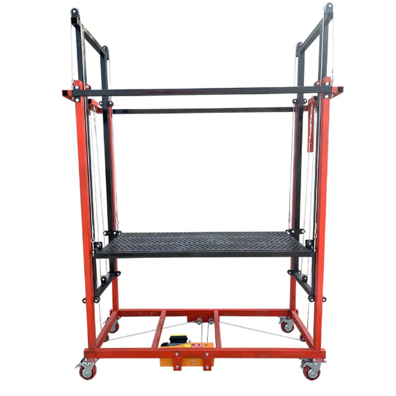 New electric elevator Remote control fully automatic scaffolding Folding movable indoor and outdoor decoration elevator