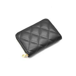 New Arrival Black Leather Case Fashionable Leather Card Holder Genuine Leather Card Pouch with Multiple Card Slots