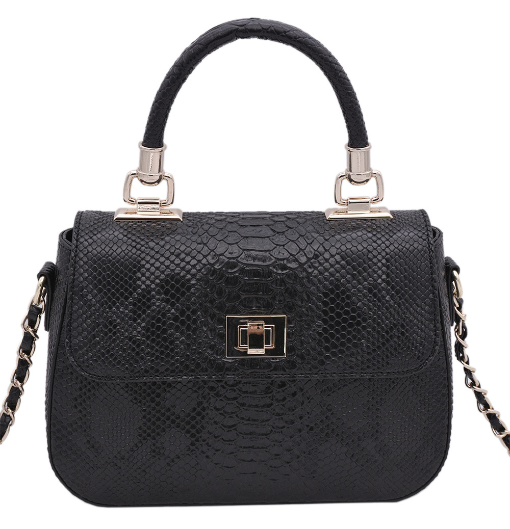 New design custom snake print ladies shoulder crossbody bag  PU leather fashion mini handbags for women