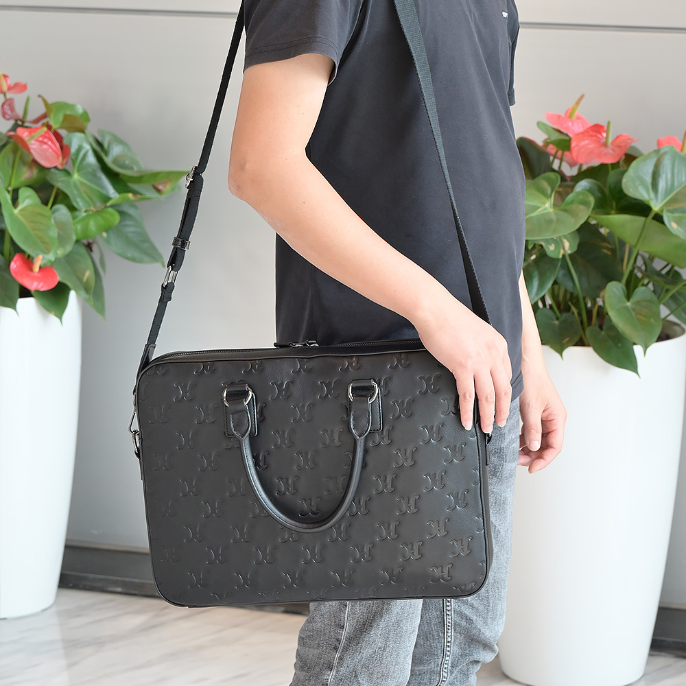 Customizable Samples Luxury Professional Business Laptop Shoulder Bags Multifunction Briefcase