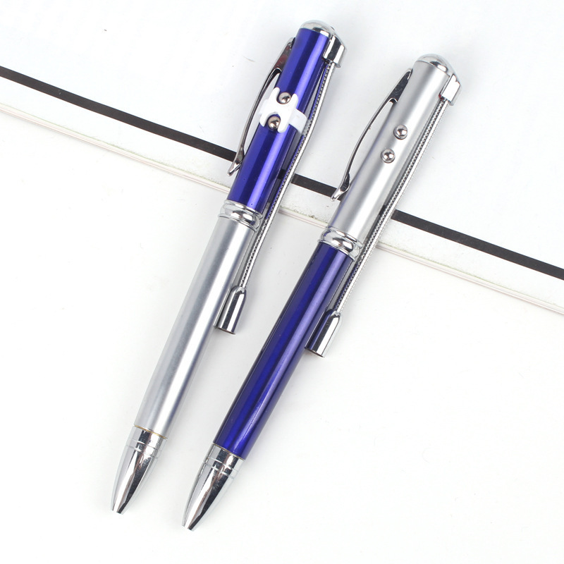 Xinghao brand multi function 4 in 1 stylus crystal ball pen touch metal pen with led light and laser pointer