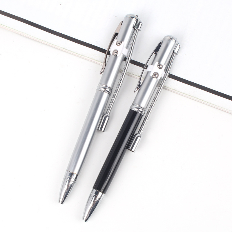 Xinghao brand multi function 4 in 1 stylus crystal ball pen touch metal pen with led light and laser pointer