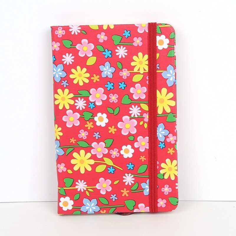 Manufacturer wholesale  a5/a6 paper notebook stationery for office school supplies colorful flower notebook with custom logo