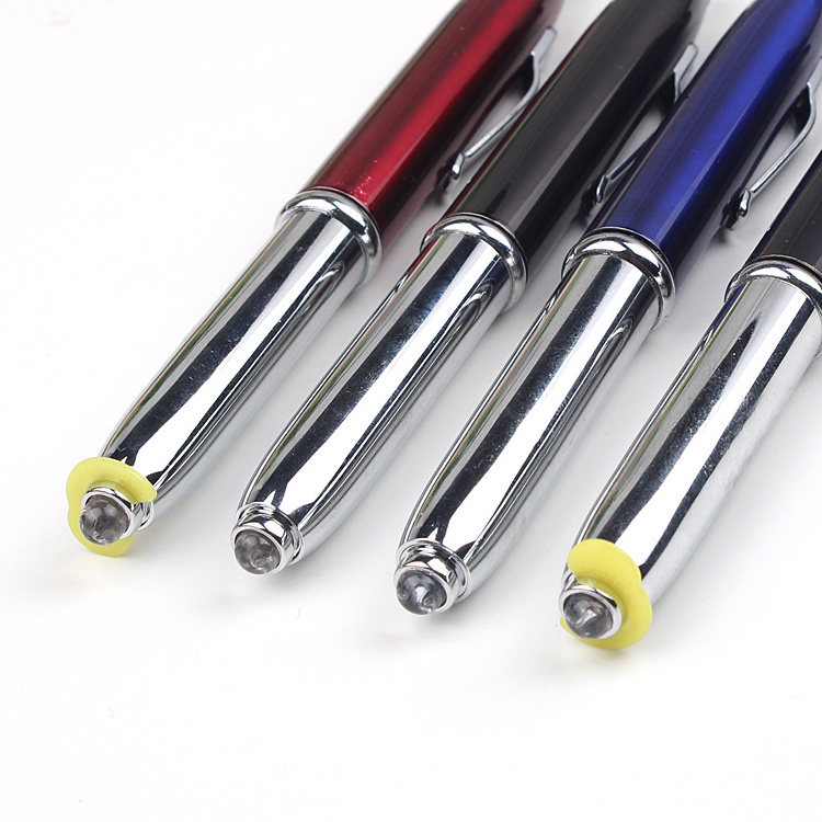 Business Gift Multifunctional Led Light Ballpoint Pen With Stylus