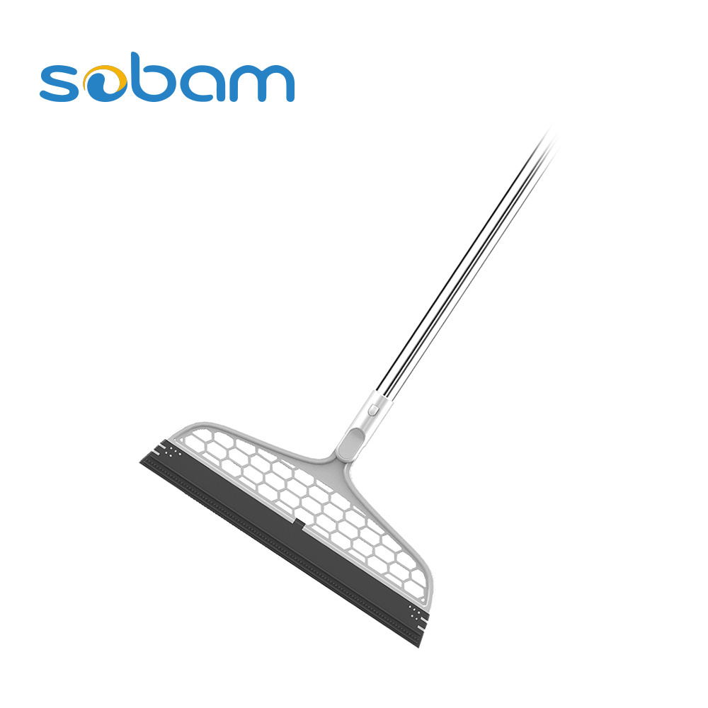 Sobam Magic Broom Wiper Squeeze TPR Broom for Wash Floor Clean Wiper Mop Windows Scraper Pet Hair Remover