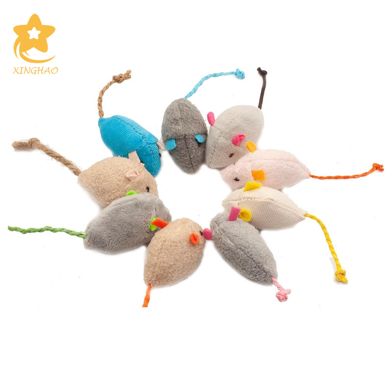 Hot Pet Products New Style Wholesale Plush Simulation Mouse Interactive Catnip Toys For Cat