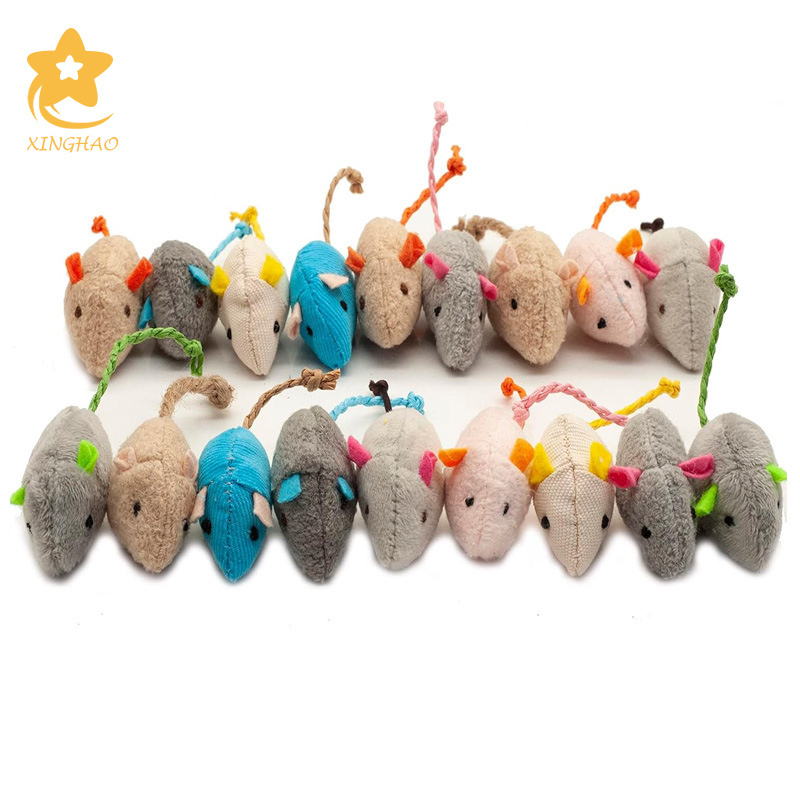 Hot Pet Products New Style Wholesale Plush Simulation Mouse Interactive Catnip Toys For Cat