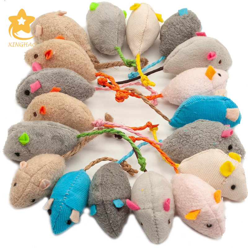 Hot Pet Products New Style Wholesale Plush Simulation Mouse Interactive Catnip Toys For Cat