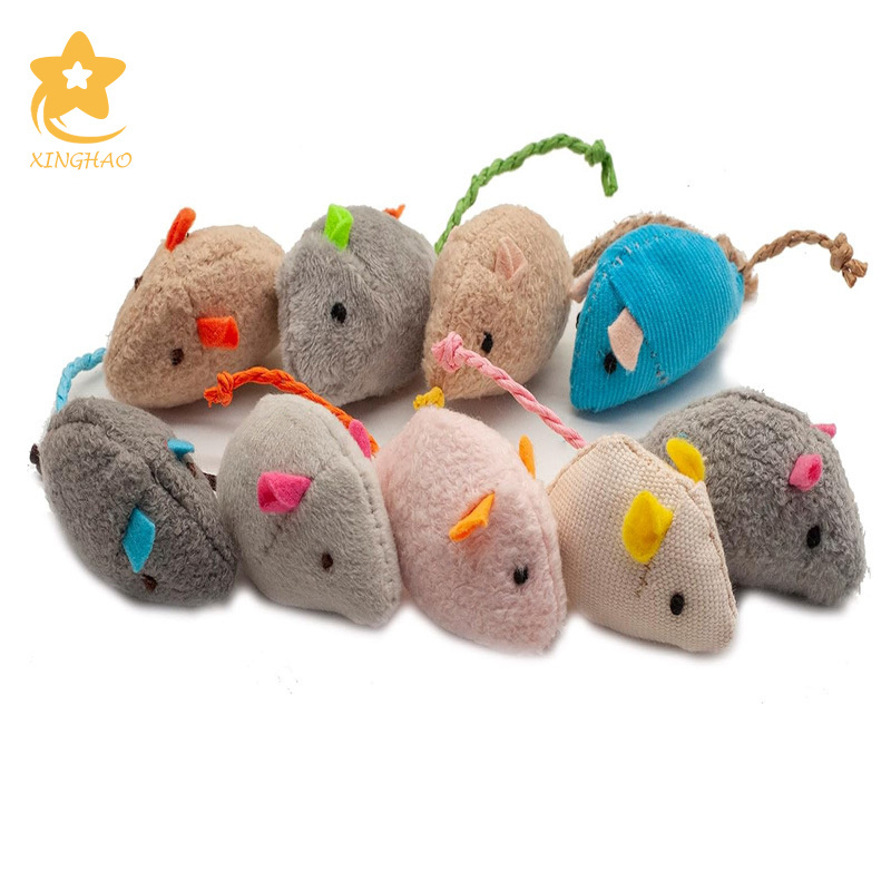 Hot Pet Products New Style Wholesale Plush Simulation Mouse Interactive Catnip Toys For Cat