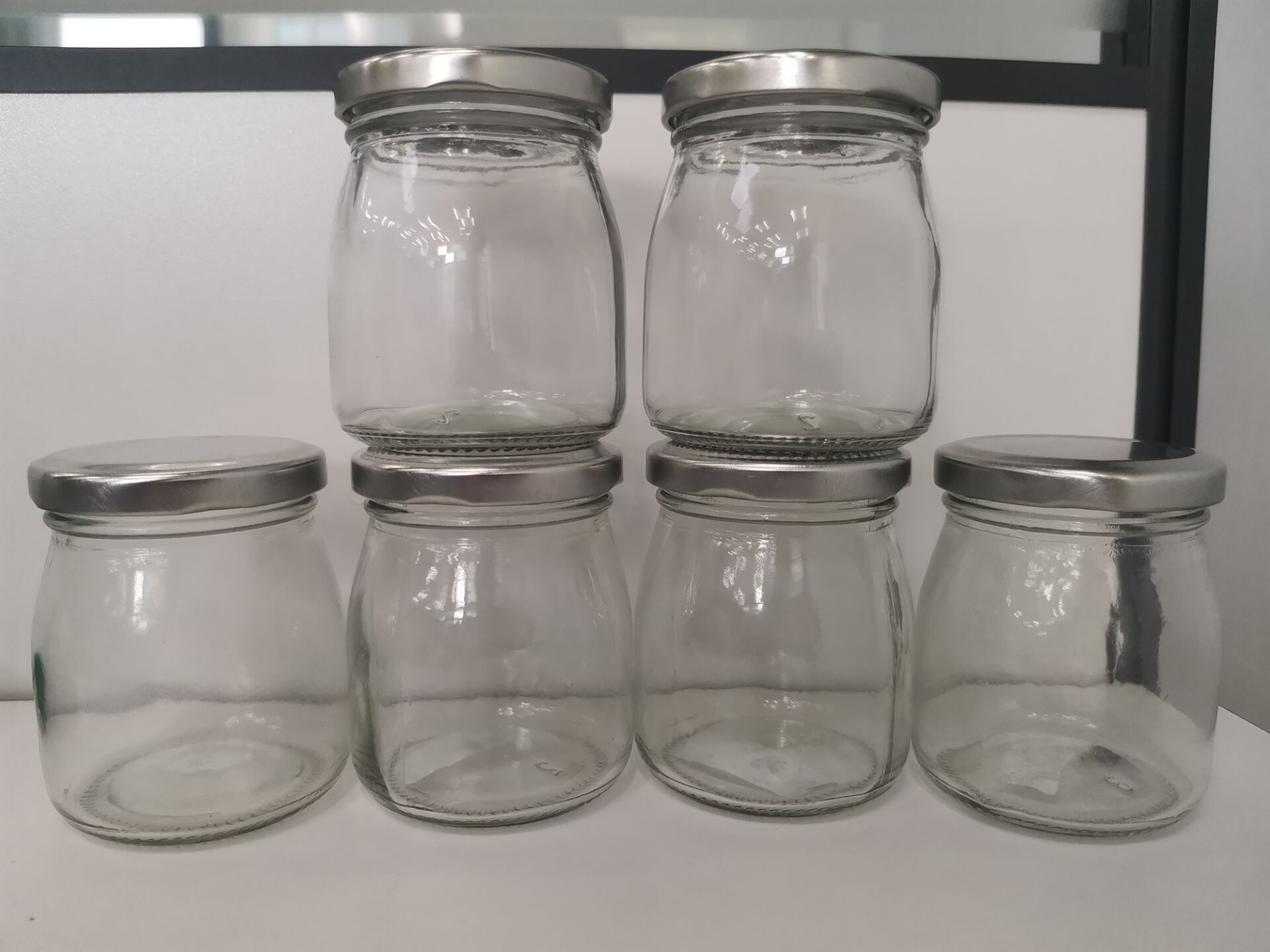 300 ml  australia frosted square glass jar