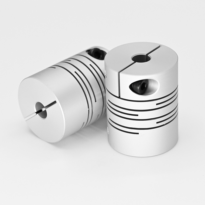 D40 L50 Aluminium Slit Style Electrode  Servomotor Flexible Shaft Parallel Lines Coupling