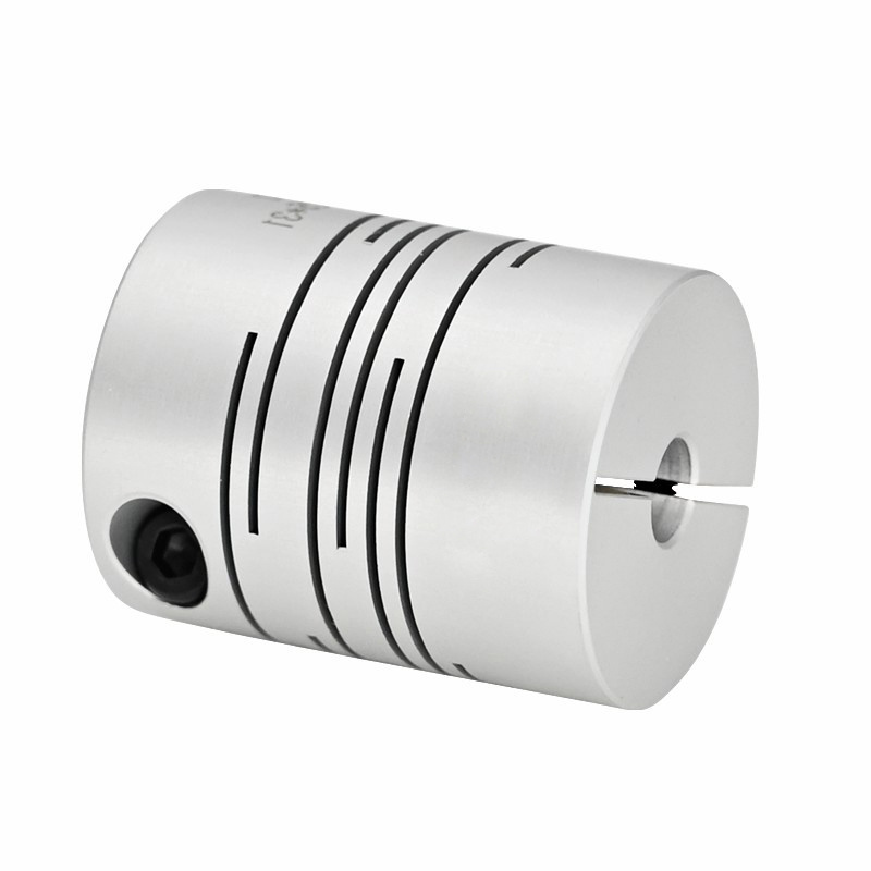 D40 L50 Aluminium Slit Style Electrode  Servomotor Flexible Shaft Parallel Lines Coupling