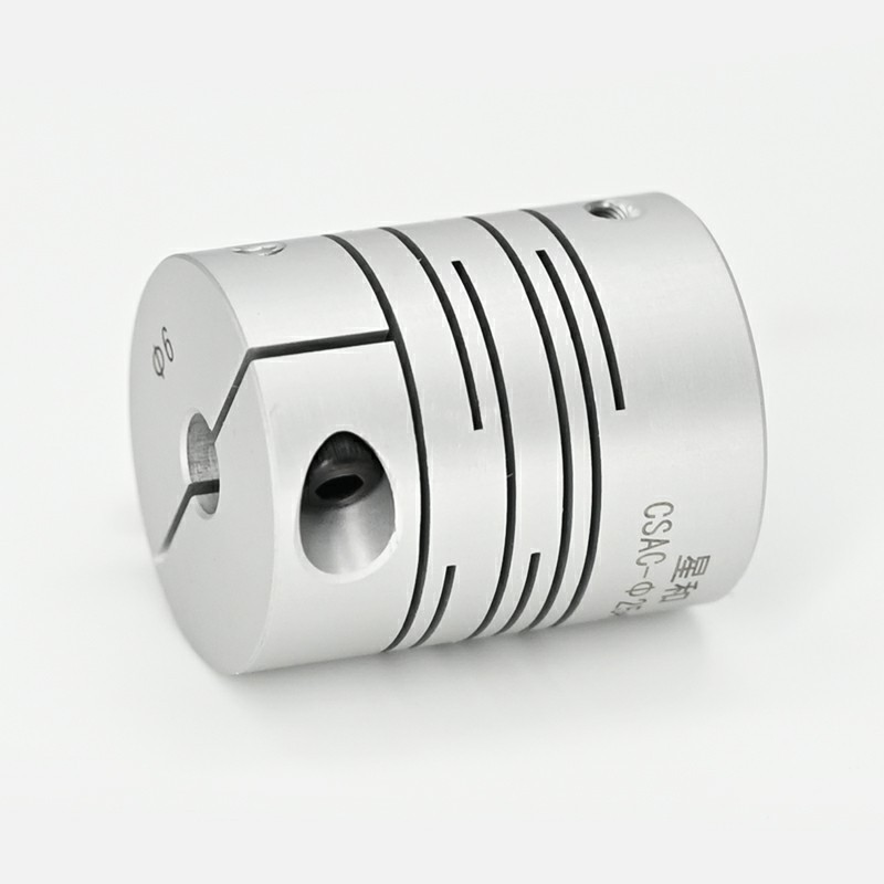 Shenzhen Factory flexible slit Aluminum Alloy  parallel lines Grooved Clamping shaft coupling