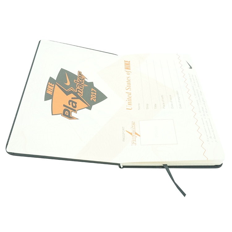 Customized printing service hot stamping brochure passport booklet full color Passport Printing with elastic cord