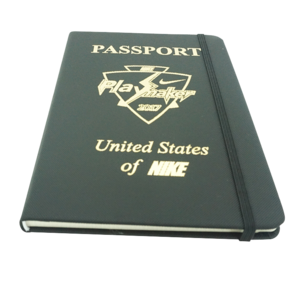 Customized printing service hot stamping brochure passport booklet full color Passport Printing with elastic cord