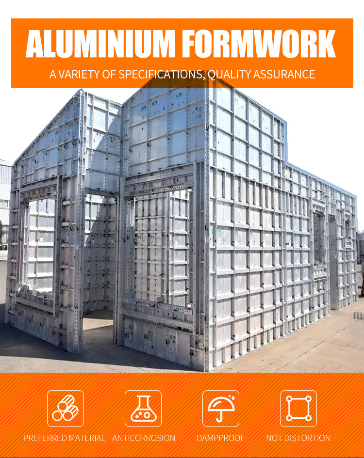 Aluminium Concrete Formwork System, Modular Aluminum Formwork for Construction