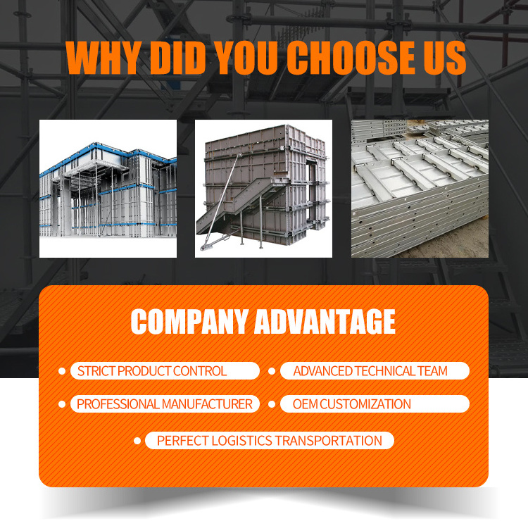 Aluminium Concrete Formwork System, Modular Aluminum Formwork for Construction