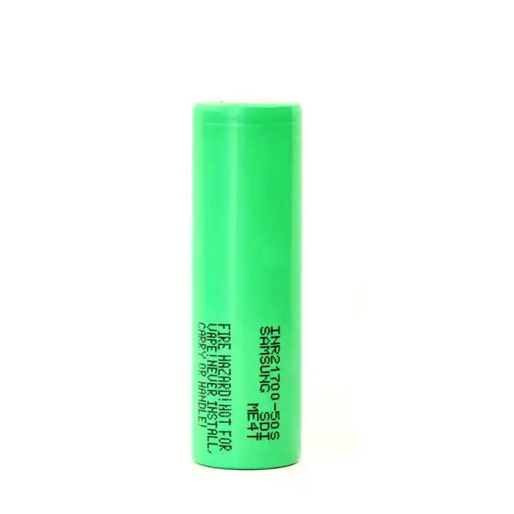 Samsung 3.7v Inr21700-50s 21700 5000mah Max Discharge 45A 21700 High Drain Flashlight Battery For Samsung 21700 50s