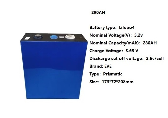 Solar Energy System 24V 48V 3.2V 100Ah 200Ah 280Ah 302Ah 304Ah 310Ah Lifepo4 Battery Lithium Battery Solar Lifepo4 Battery