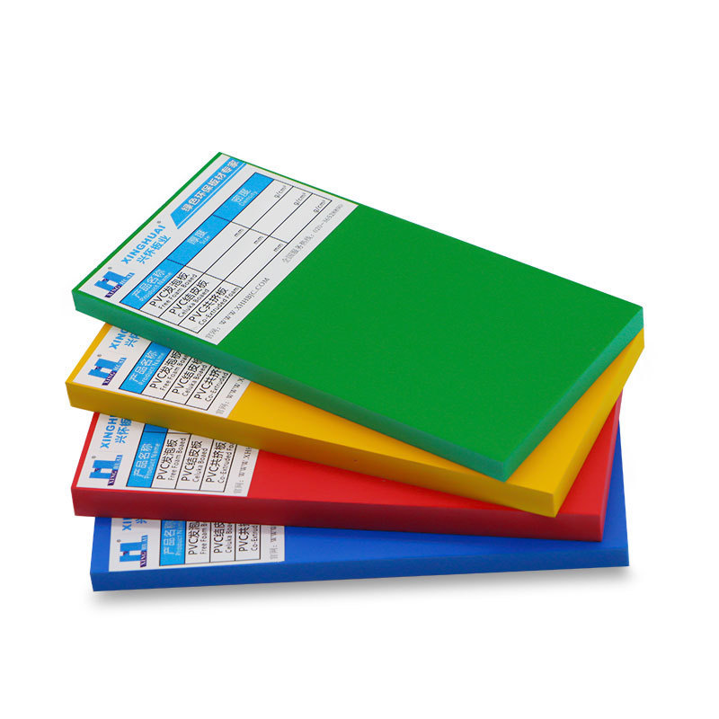 pvc foam board for advertising color blue yellow board