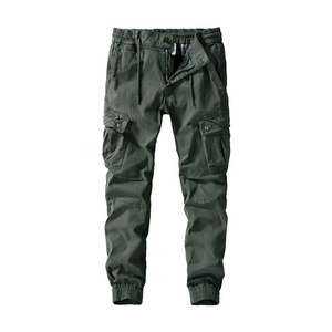 Twill Mens Multi-pocket Cargo Pants& Trousers Tactical 3D Pockets Cargo Pants Fabric for Winter Wholesale Thick Cotton Canvas