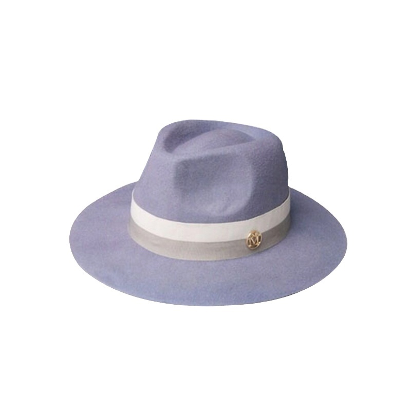 2023 China factory Hot sale cheap fedora hats men wide brim felt fedora sombreros panama hat Wholesale Custom Fedora felt Hat