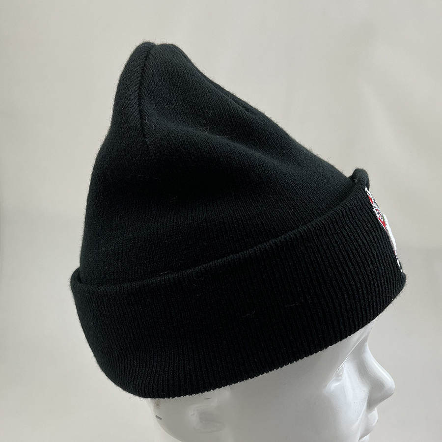 Factory Wholesale custom Unisex winter warmer hat fashion knit beanie hat acrylic jacquard custom embroidery logo beanie hat