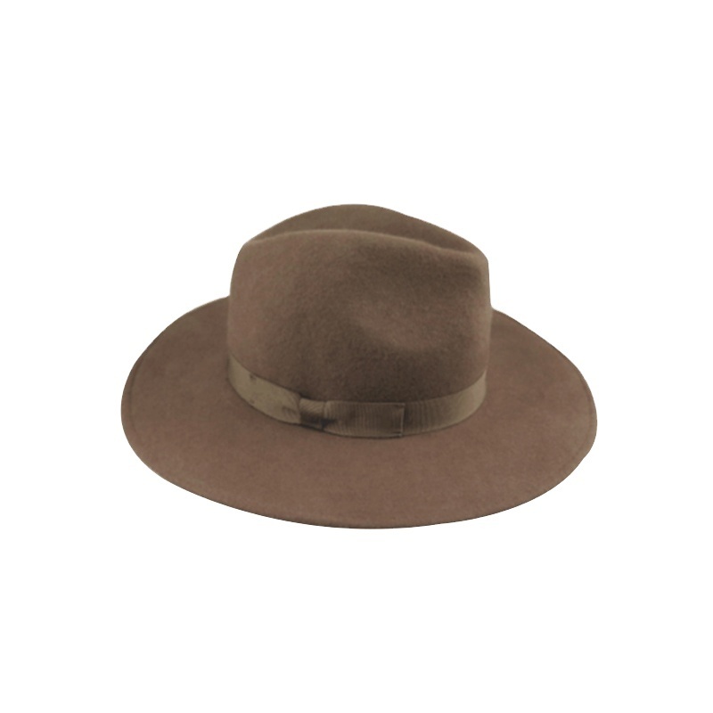 2023 China factory Hot sale cheap fedora hats men wide brim felt fedora sombreros panama hat Wholesale Custom Fedora felt Hat