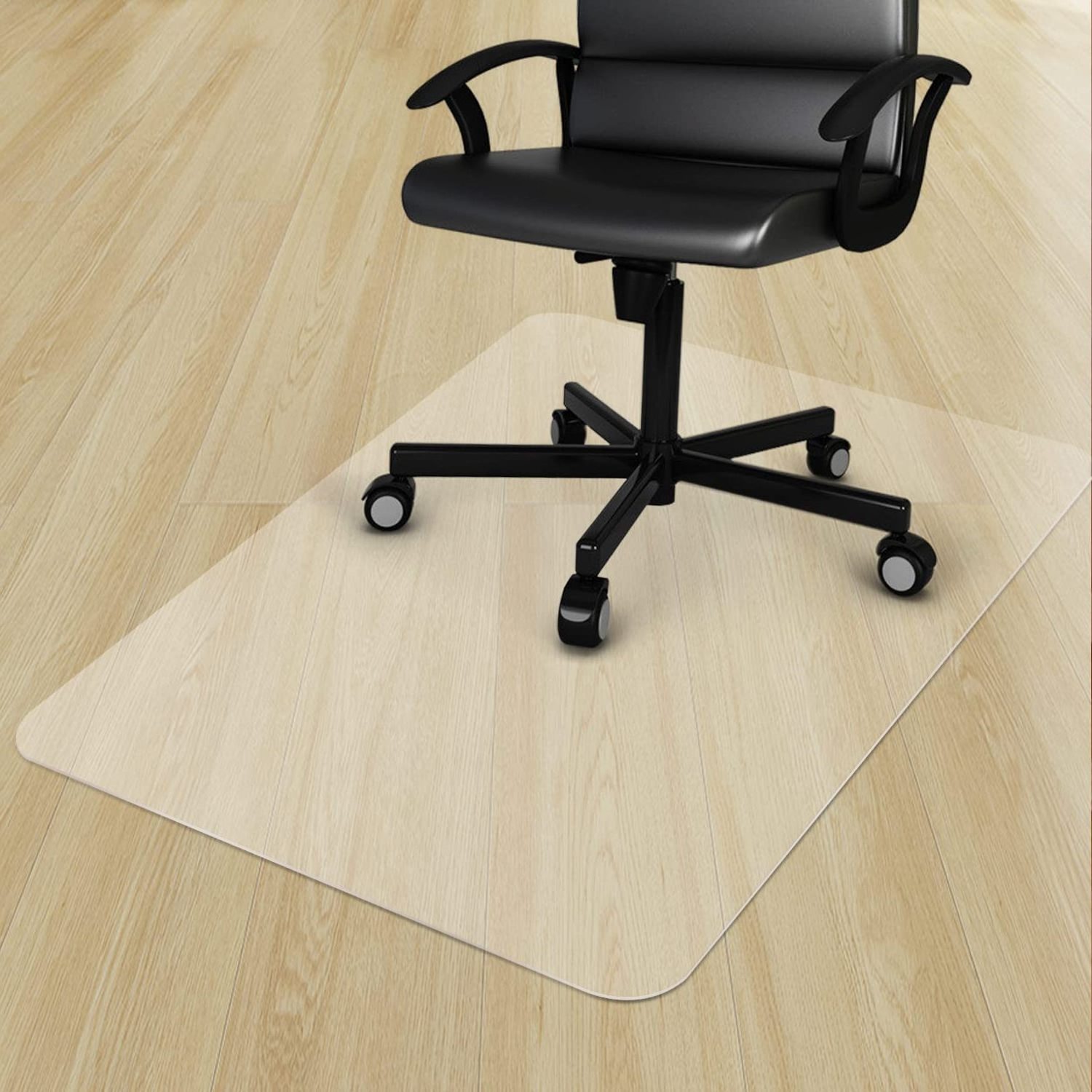 Custom Different Size PP Chair Mat For Carpet Transparent PVC Office Chair Mat