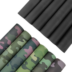 Heat Sensitive Vinyl black to  camouflage color Change Leather Fabric  for making Shoe/Bag/Clothing/Decoration/Craft