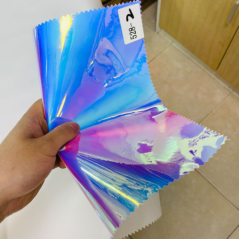 0.1-0.15mmSelf- Adhesive Opaque Transparent Dichroic Pvc Film for Making Window Decoration