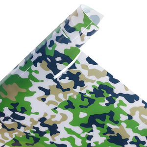 Custom Digital Camouflage Printing pvc film roll fabric Sheets PVC Printed plastic roll pvc Leather