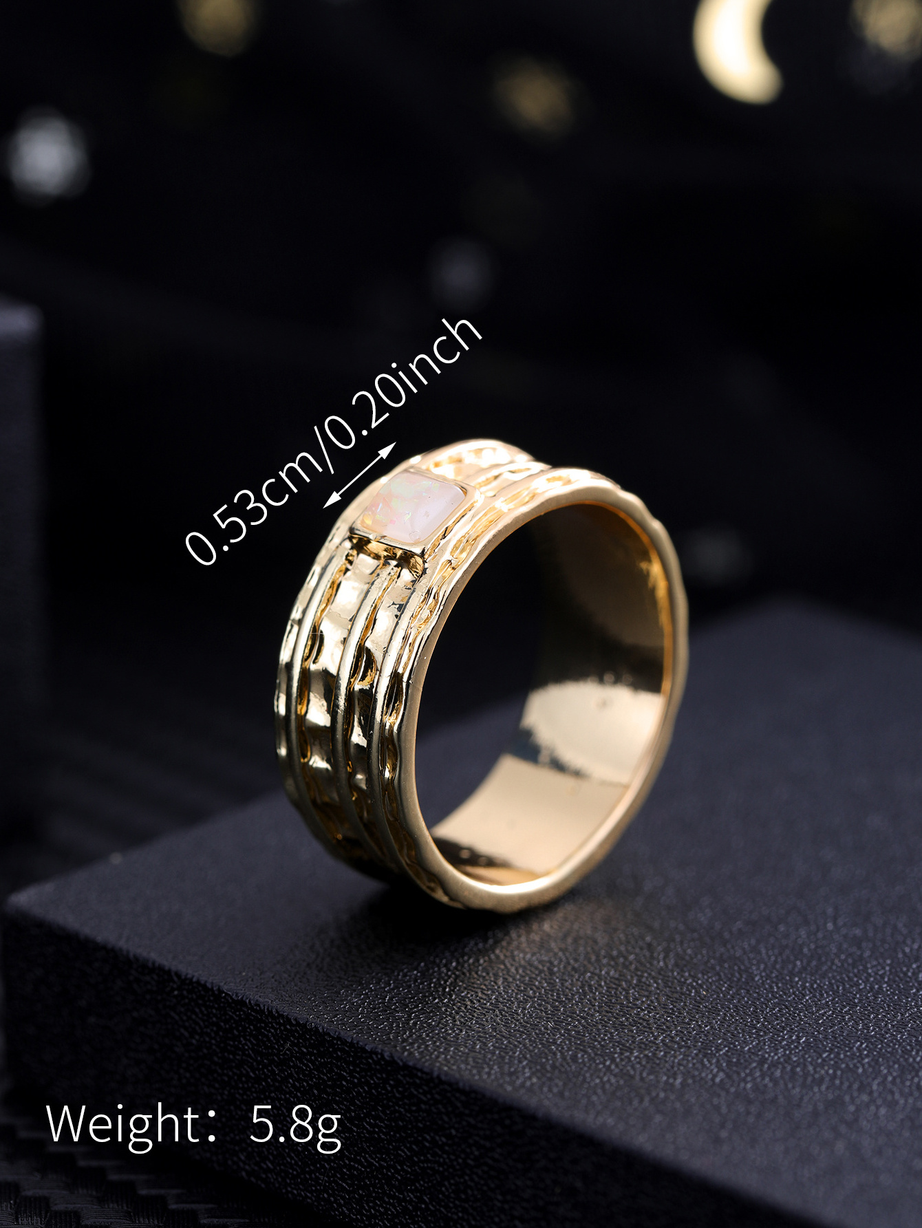 Jewelry European duplex vintage elegant elegant style agate personality casual ladies ring