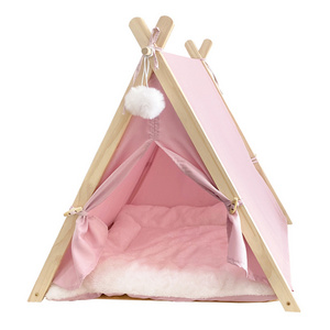 Hot Selling Products High Standard Folding Cat Tent  Comfortable Pet Teepee Cat Big House