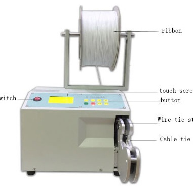 Automatic wire coil bundling lollipop candy twist tie vegetable fruit binding strapping machine