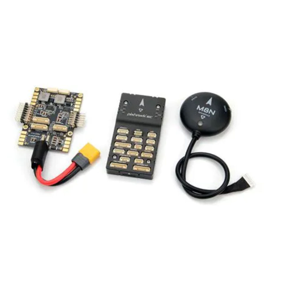 Holybro Pixhawk 6C Autopilot H743 Flight Controller PM07 Power Module M8N GPS for Multirotor UAV UAS Drone Video Data Radio Link